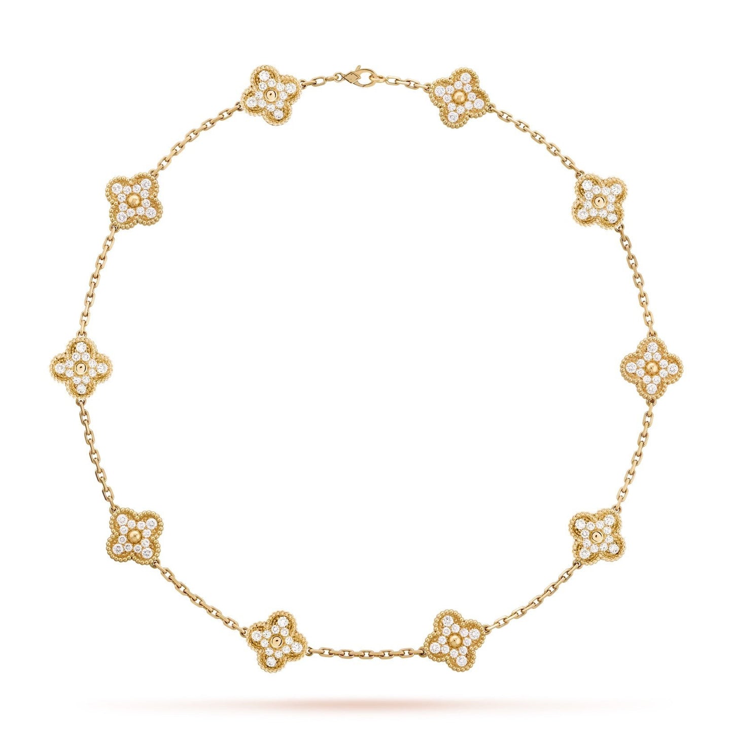 RayRay Full Zircon Necklace — Gold