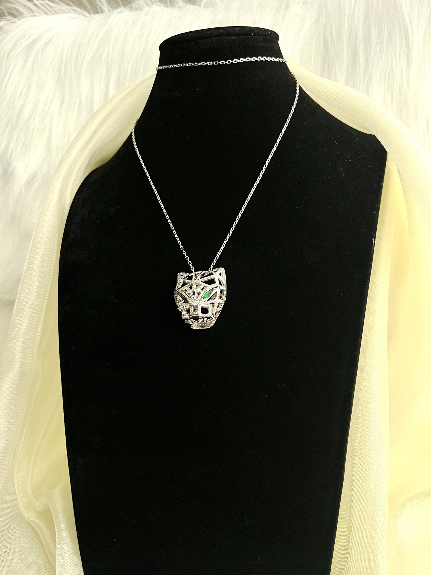 RayRay Cheetah Necklace - Full Zircon