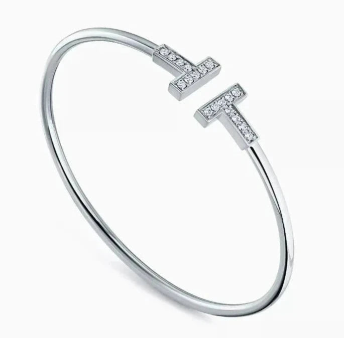 Eliph T Bangle,Inlaid cubic zircon