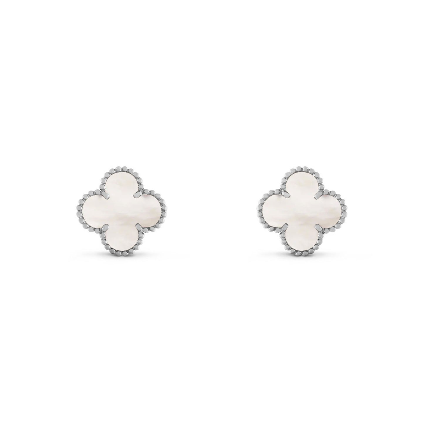 RayRay Clover Earrings - Sliver