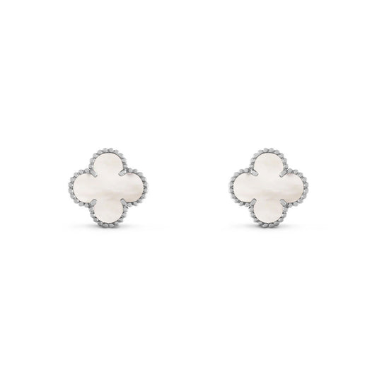 RayRay Clover Earrings - Sliver