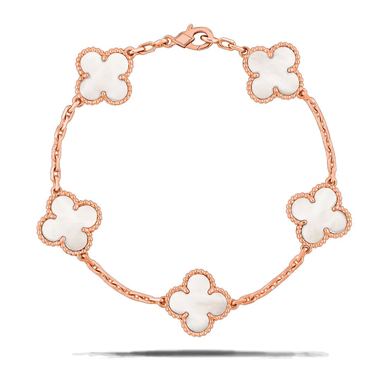 RayRay Clover Bracelet — Rose Gold