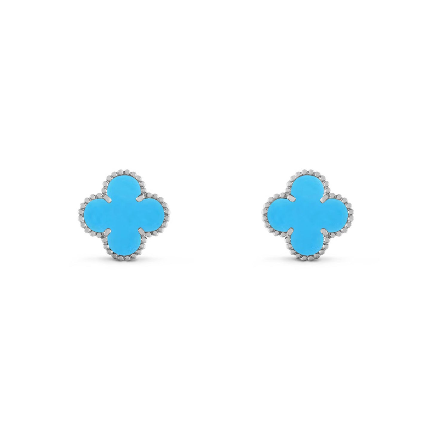 RayRay Clover Earrings - Sliver